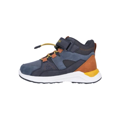 Afbeelding van Zigzag Sneakers hoog voor kinderen, Maat: 28, Donkerblauw Pu