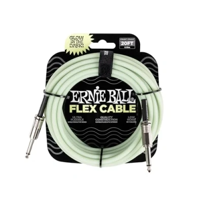 Afbeelding van Ernie Ball 6437 Flex Glow in the dark instrumentkabel 6 meter