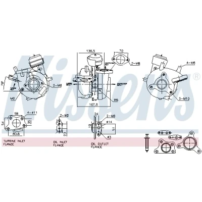 Afbeelding van Turbocharger NISSENS 93731