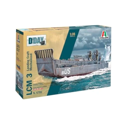 Afbeelding van 1:35 Italeri 6755 Landing Craft Mechanized LCM 3 D DAY Eighty Years Plastic Modelbouwpakket