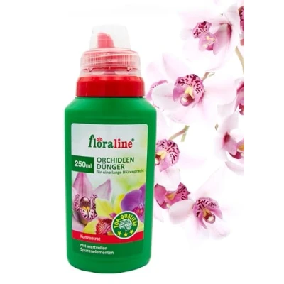Afbeelding van floraline® Speciale vloeibare meststof voor orchideeën, het hele jaar door optimale voedingsstoffen je orchidee zonder overbemesting, 250 ml orchideeënmest met doseerdop