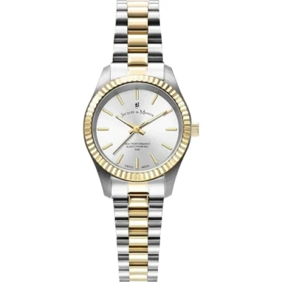 Afbeelding van Jacques du Manoir Dames horloge goudkleurig met band