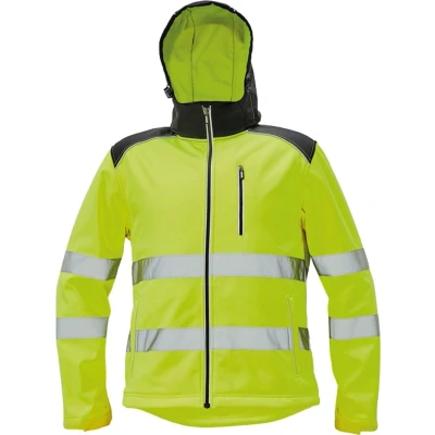 Afbeelding van CRV Knoxfield Hi Vis Softshell Jas 03010536 Fluo Geel M