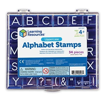 Afbeelding van Learning Resources Hoofdletters Alfabet Postzegels 34 Stuk Set