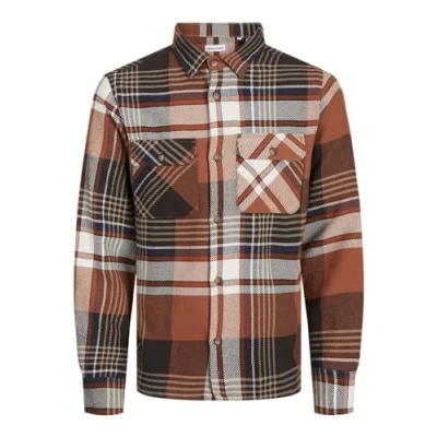 Afbeelding van Jack &amp; Jones JJDARREN Flanel Overshirt LS, Mocha Bisque., XS