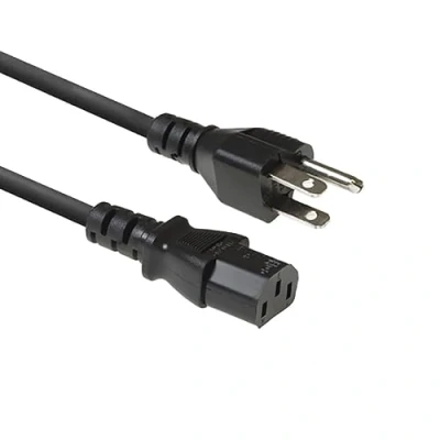 Afbeelding van ACT Netsnoer USA connector C13 zwart 1 m AK5443