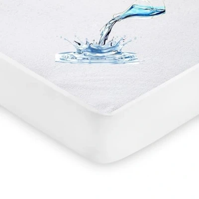 Afbeelding van IMFAA 100% waterdichte matrasbeschermer 15 cm diepe stretchrok kinderbed (70 x 140 cm) badstof matrastopper anti allergische en ademende getailleerde matrashoes. (kinderbed +