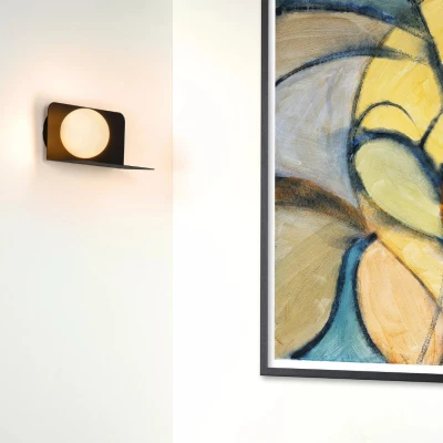 Afbeelding van Lucide BONNI Wandlamp 1xG9 Zwart