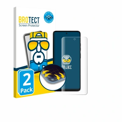Afbeelding van BROTECT Screenprotector voor Motorola Moto G56 Folie Beschermfolie transparant volledig dekking (2 Stuks)