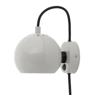 Afbeelding van Frandsen Ball Metal Magnet Wandlamp Ø 12 cm Pale Grey Glossy