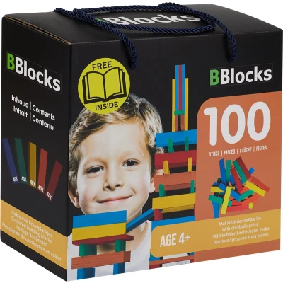 Afbeelding van BBlocks Bouwplankjes Kleur, 100dlg.