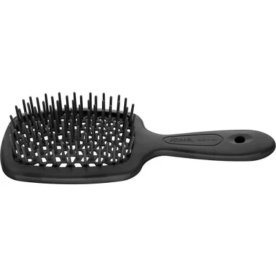 Afbeelding van kleine Superbrush borstel voor het ontwarren van haar Zwart
