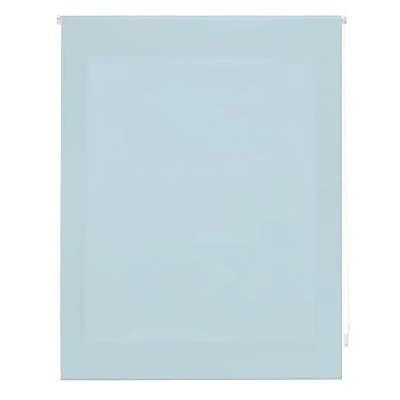 Afbeelding van INTERBLIND Premium rolgordijn, lichtdoorlatend, glad, 120 x 175 cm (breedte hoogte), stofmaat 117 170 cm, hemelsblauw rolgordijn