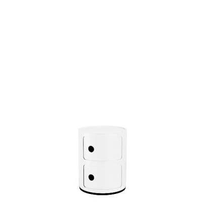 Afbeelding van Kartell Componibili Kast 2 Modules Mat Wit