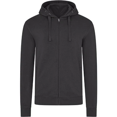 Afbeelding van Men&#039;s Hooded Jacket &#039;Premium&#039; met ritssluiting Dark Grey 6XL