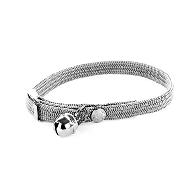 Afbeelding van Martin Sellier Halsband Kat Elastisch Nylon Grijs 30X1 CM