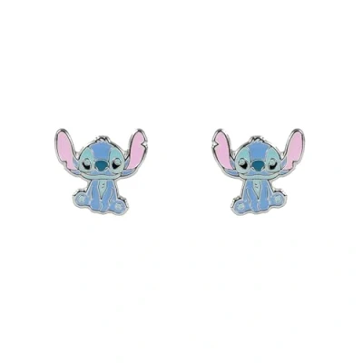 Afbeelding van Disney Stitch Stud Oorbellen, Eén maat, verzilverd messing, Geen edelsteen