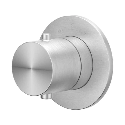 Afbeelding van IVY Concord afbouwdeel inbouwthermostaat symmetry RVS 316 Geborsteld