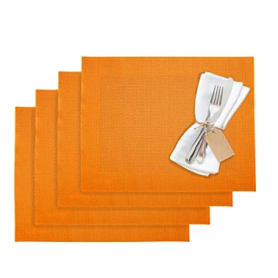 Afbeelding van Westmark Set van 4 placemats, 42 x 32 cm, synthetisch weefsel, oranje, Saleen collectie: Home
