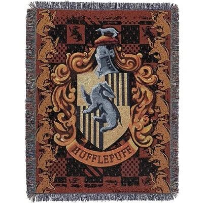 Afbeelding van Northwest Deken, acryl, Huffelpuf Crest, 117 x 152 cm
