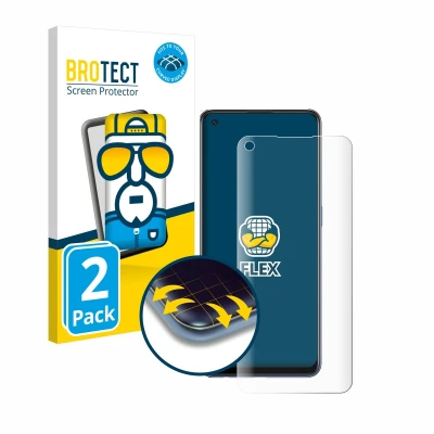 Afbeelding van BROTECT Screenprotector voor Oppo A74 5G Folie Beschermfolie transparant volledig dekking (2 Stuks)