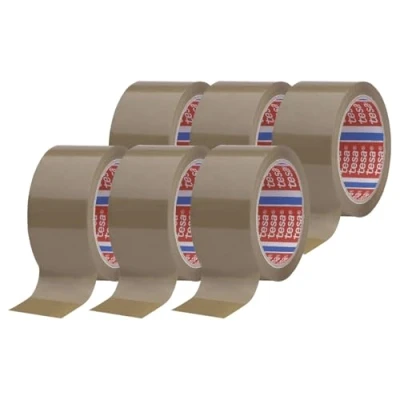 Afbeelding van tesa 04195 00001 04 Verpakkingstape tesapack Bruin (l x b) 66 m 50 mm 6 rol/rollen