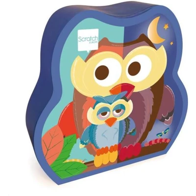 Afbeelding van Puzzel 2 Zijdig Uil Dag Nacht