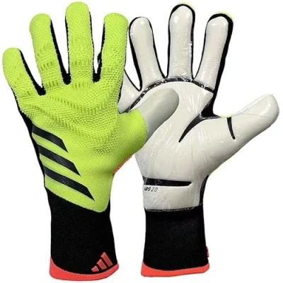 Afbeelding van Longjihui Voetbalkeepershandschoenen keepershandschoenen sterke grip antislip en ademend voor volwassenen kinderen (Geel, 9)