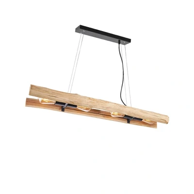 Afbeelding van LABEL51 Hanglamp Woody Rough Hout Majorr