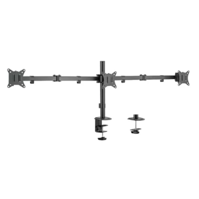Afbeelding van LogiLink Monitorhouder van aluminium voor 3 monitoren (17 27 inch), armlengte: 658 mm