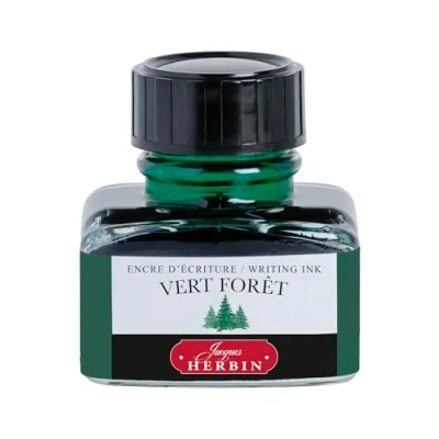 Afbeelding van Jacques Herbin 13040T een 30 ml fles inkt voor vulpen en roller, bosgroen