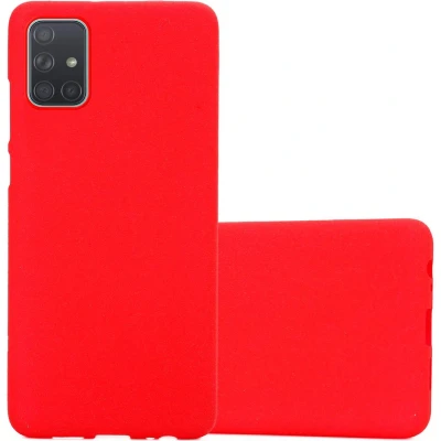 Afbeelding van Cadorabo Hoesje geschikt voor Samsung Galaxy A71 4G in FROST ROOD Beschermhoes gemaakt van flexibel TPU silicone Case Cover