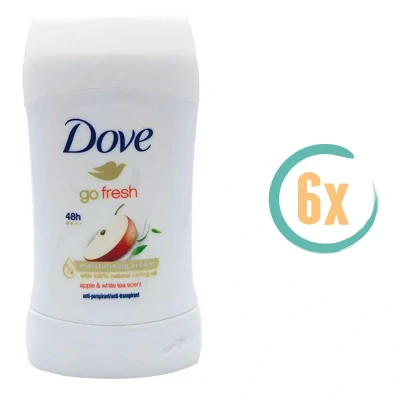 Afbeelding van 6er Pack Dove Go Fresh Deodorant Stick Appel &amp; Witte Thee 40 ml