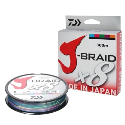 Afbeelding van DAIWA Jbraid 8 Braid 300, Kleur Multi kleuren, Maat 0.420 mm