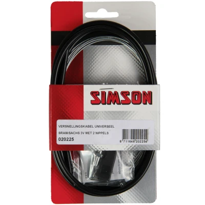 Afbeelding van Simson Versnellingskabelset Sram/Sachs zwart