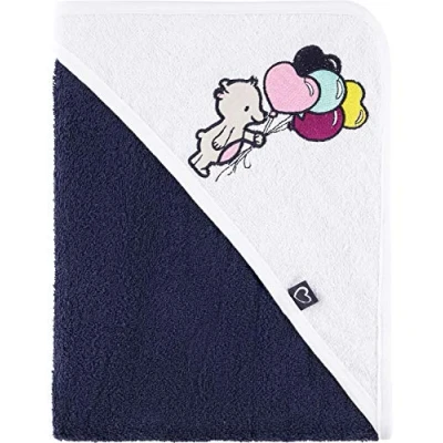 Afbeelding van Be Mammy Baby Kapuchthanddoek van Katoen Oeko Tex Standard 100 100cm x BE20 240 (Dark Blue Bear) (Donkerblauw Beer)