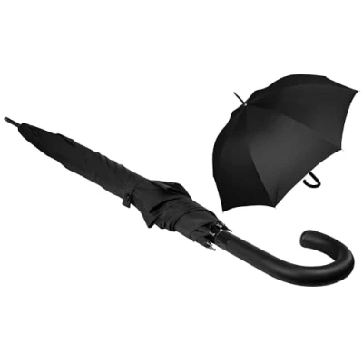 Afbeelding van iX brella First Class XL Glasvezel, automatische paraplu, 110 cm, overslagbaar, zwart, paraplu automatisch