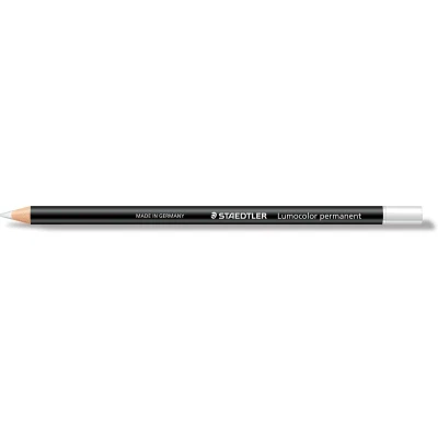 Afbeelding van Staedtler Potlood Lumocolor Permanent Glasochrom, Wit