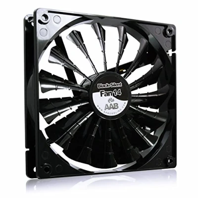Afbeelding van AABCOOLING Black Silent Fan 14 and Efficient 140mm with 4 Anti vibration Pads, Computer Fan, Quiet 12V, Air Cooler PC Case 18,6 dB (A)