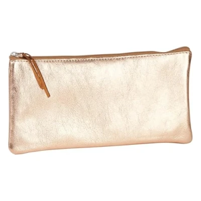 Afbeelding van Clairefontaine 8700C Etui (met parelmoereffect plat, 22 x 11 cm, praktisch en robuust, van leer), 1 stuk, koper