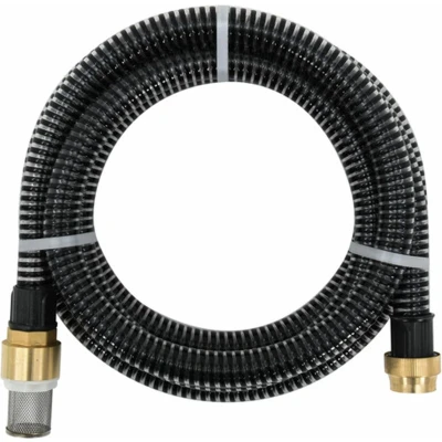 Afbeelding van vidaXL Zuigslang met messing koppelingen 1,1&quot;;&quot;; 5 m PVC zwart