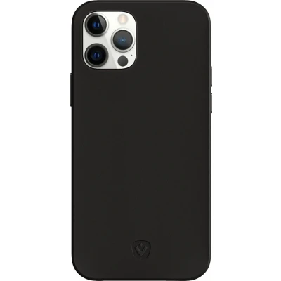 Afbeelding van Apple iPhone 12 Hoesje Echt leder Valenta Hardcase/Backcover Zwart Telefoonhoesje