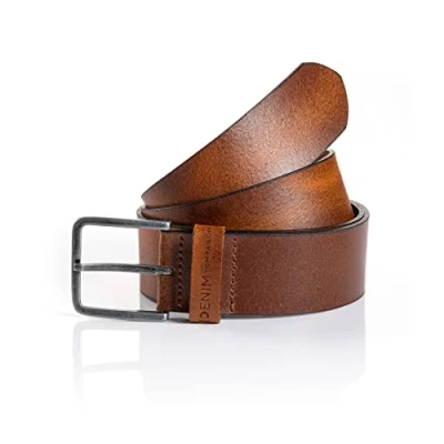 Afbeelding van TOM Tailor Denim Riem, Heren, Maat: 80, Light brown uni