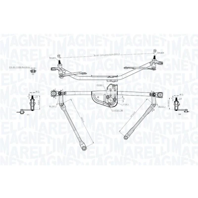 Afbeelding van Magneti Marelli Ruitenwisserarm en mechanisme 085570742010