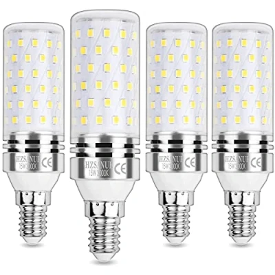 Afbeelding van HZSANUE E14 LED Maïs Lampen 15W, 120W Gloeilampen Equivalent, 3000K Warm Wit,1700Lm, Kleine Edison Schroef Lampen, niet Dimbaar, Pakket van 4