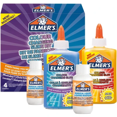 Afbeelding van Kinderlijm Elmer&#039;s slijmkit kleurveranderende kleuren blauw paars