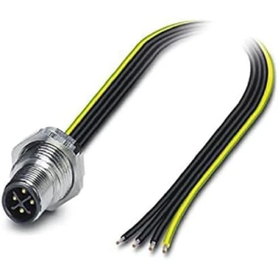 Afbeelding van Phoenix Contact 1424132 Sensor/actuator inbouwconnector M12 Aantal polen: 4 Stekker, inbouw 0.50 m 1 stuk(s)