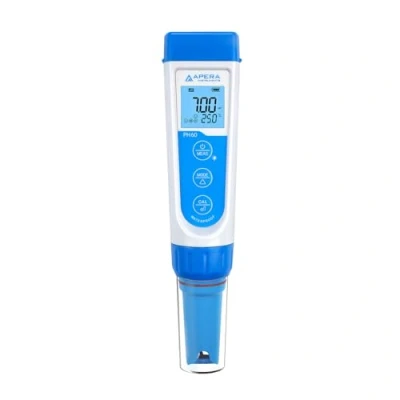 Afbeelding van Apera Instruments PH60 Premium pH meter (nauwkeurigheid ± 0,01, meetbereik 2,0 14,0, verwisselbare elektrode, waterbestendig, temperatuurweergave), standaard glaselektrode
