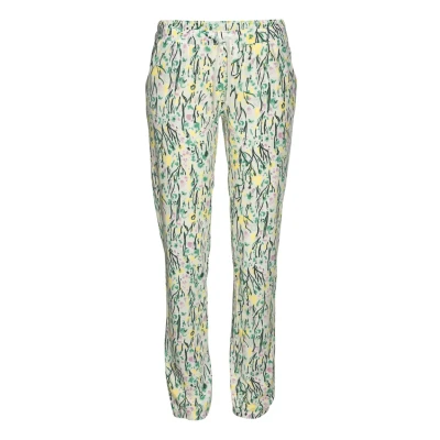 Afbeelding van Vivance Dreams pyjamabroek ecru/groen/geel