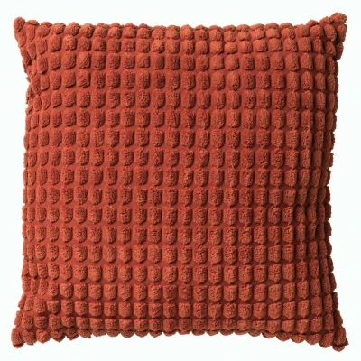 Afbeelding van Dutch Decor ROME Sierkussen 45x45 cm 100% polyester effen kleur Potters Clay oranje
